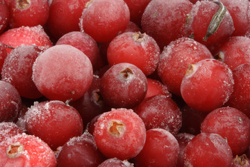 Frozen cranberry.