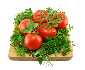 Tomatoes And Herbs