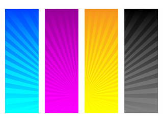 vector illustration of CMYK colors