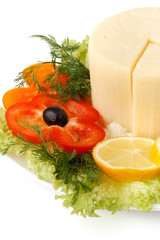Cheese with vegetables
