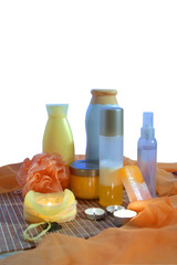 toilletries and candles