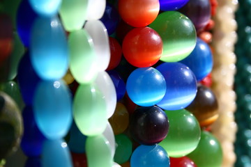 Many-coloured beads