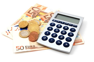 money isolated on white