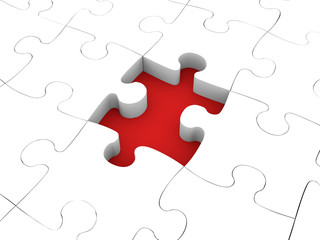 Fototapeta premium Jigsaw puzzle