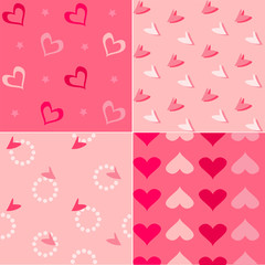 Seamless background for Valentines day