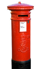 Red post box