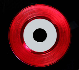 Red Vinyl 45 RPM record