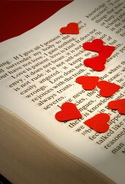 Corinthians with hearts