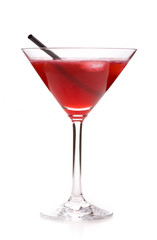 Cosmopolitan isoliert mit Strohhalm