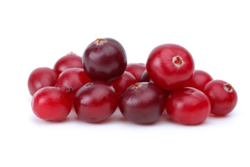 Close-up shot of some cranberries