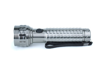 Small metal flashlight