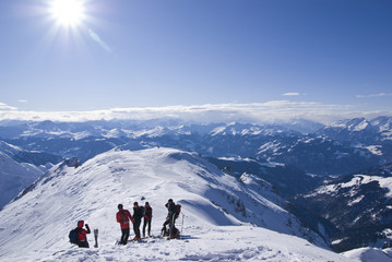 Fototapeta na wymiar Ski Tour Three Towers