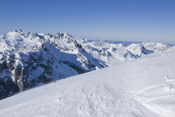 Fototapeta na wymiar Skitour Drei Türme