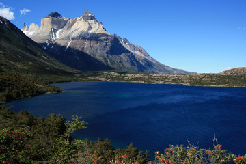 Lac et cuernos del Paine