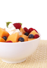 Bowl of summer fruit salad