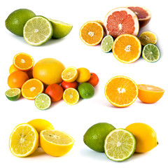 Big assortment of citrus