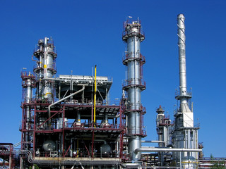detail of oil rafinery in europe
