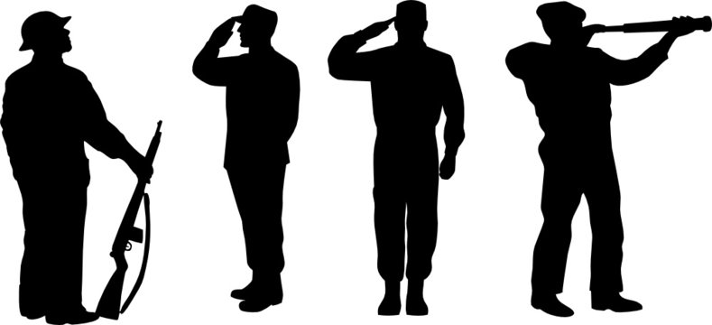 Military silhouette
