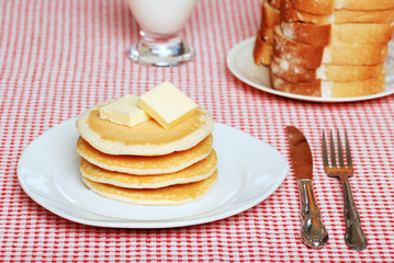 Pancakes with butter