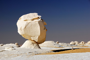 The limestone formation like a man’s head