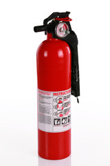 Obraz premium Red fire extinguisher