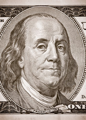 close-up 100 dollars