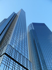 Deutsche Bank in Frankfurt - obrazy, fototapety, plakaty