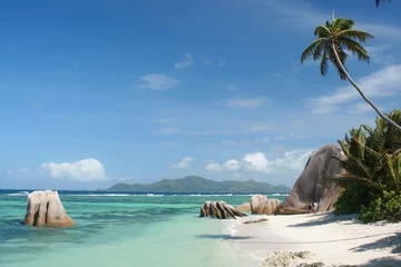 Peel and stick wall murals Anse Source D'Agent, La Digue Island, Seychelles Anse Source D'Argent Beach in Seychelles