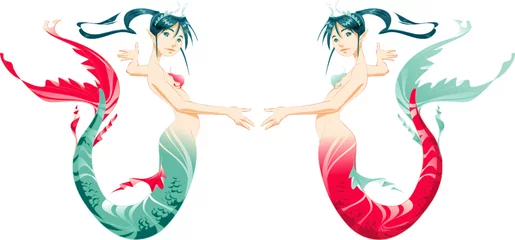  Two mermaids © ddraw