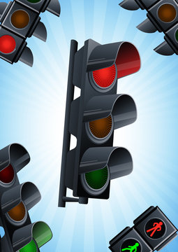 Traffic light background