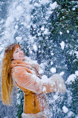 Obraz premium Winter girl