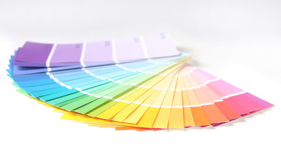 Bright Colorful Paint Swatch Samples for Remodeling