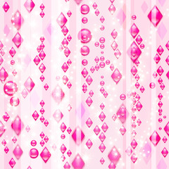 Pink diamonds (seamless pattern)