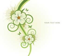 spring abstract floral background with space for your text