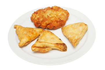 Samosa and bhajji