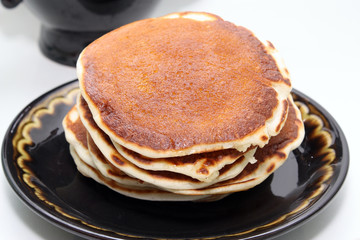 Pancakes on a plate