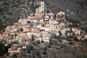 Naklejka premium Eus dans les Pyrénées Orientales