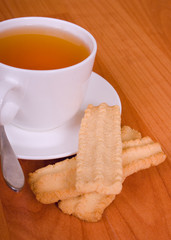 cup of tea and cookies