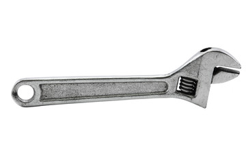 wrench with spirally is isolated on a white background