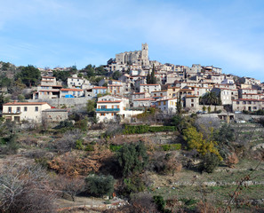 Obraz premium Le village d'Eus