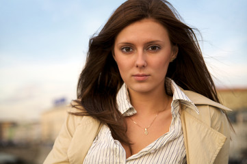 Fototapeta premium Portrait of a beautiful young woman