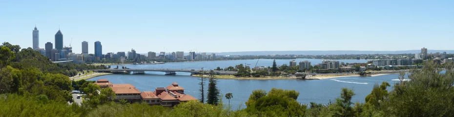 Zelfklevend Fotobehang Panorama von Perth, Westaustralien © Erika Buresch