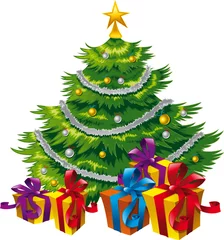 Foto op Plexiglas Christmas tree © ddraw
