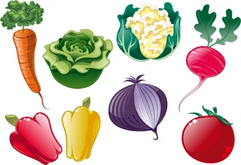 Zelfklevend Fotobehang Vegetables © ddraw