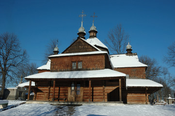 Old wooden church in Kolomyya,Ukraine