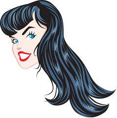 Beautiful Face in Vector