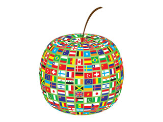 world flags on apple