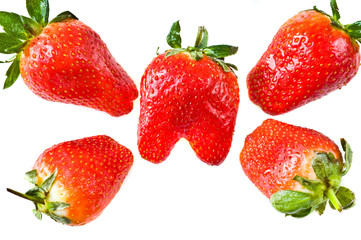 background with strawberry