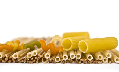 Colorful noodles frame