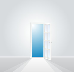 Naklejka premium in the white room